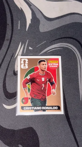 Figurinha extra sticker Cristiano Ronaldo bronze 2026