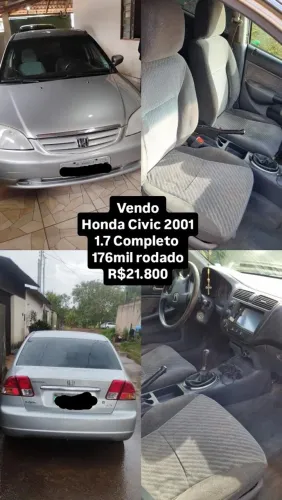 Honda Civic Sedan LX 1.7 16V 115cv Mec. 4P 2001