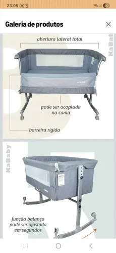 Berço Moises com colchao 