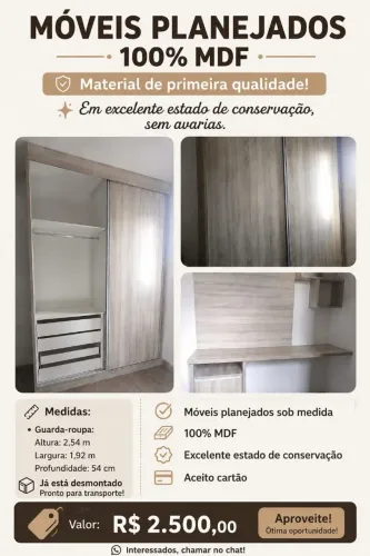Jogo de quarto planejado.