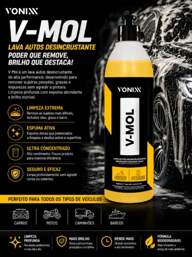 V-Mol Vonixx - Lava Autos Desincrustante 500ml