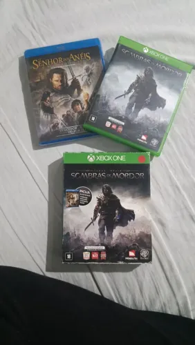 Sombras de Mordor Edição Exclusiva (Acompanha filme "O Senhor dos Anéis" Lacrado Xbox One