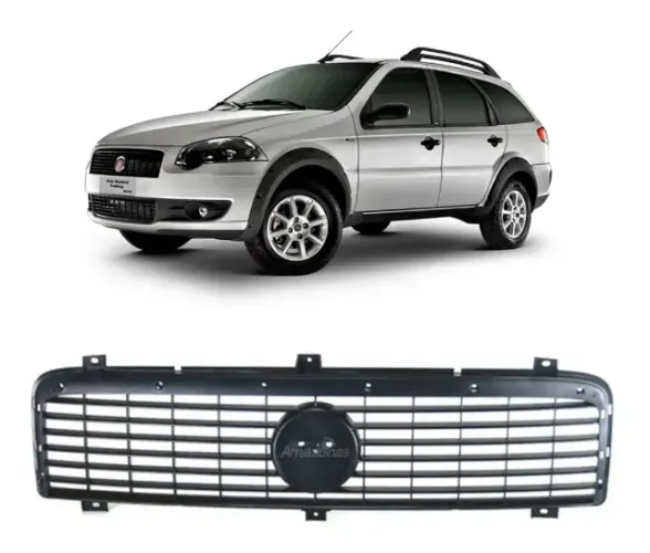 Grade Fiat 08 A 10 Siena Strada Palio Fase 3 Cara De Rato Preto