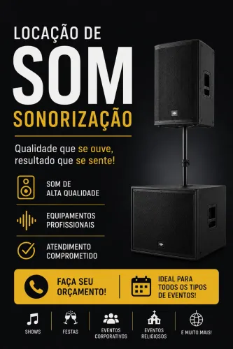 Som para locação 