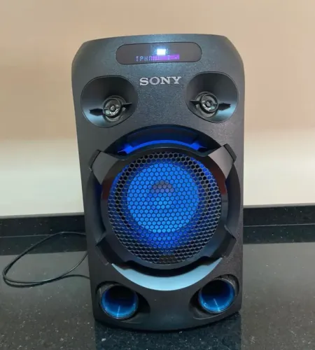 Som Mini System Sony Mhc-v02 Bluetooth 80w - 127/220v ( usado em estado de novo )