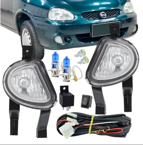 Kit completo farol de milha Corsa 00 a 02 classic 03a09