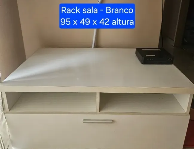 Rack Branco Sala de TV