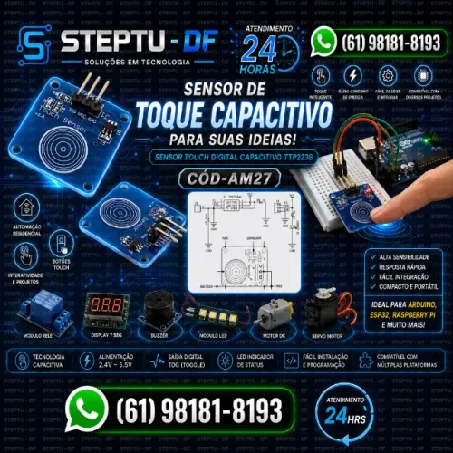Sensor Touch Digital Capacitivo Ttp223b - Arduino Pic Automação Robotica COD-AM27