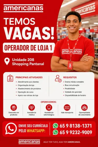 Vaga para Operador de Loja 1