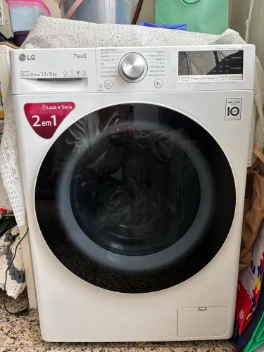 Lava e Seca LG ThinQ 13/8 kg - Para conserto ou retirada de peças