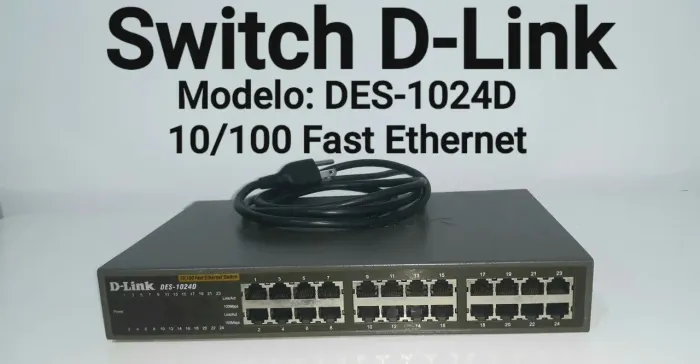Switch D-Link 24 Portas Modelo: DES-1024D Fast Ethernet
