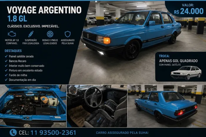 Volkswagen Voyage GL 1.8 4P (argentino) 1992