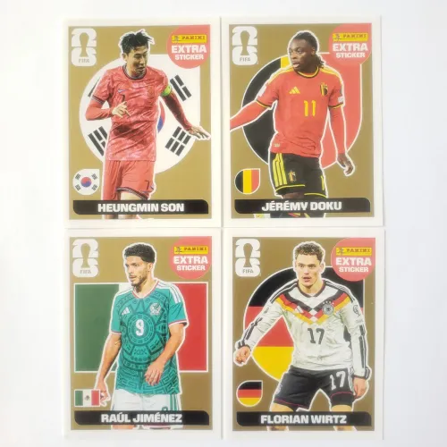 Figurinhas OURO Panini Extra Stickers Legends Copa do Mundo 2026 FIFA - PREÇO UNITÁRIO