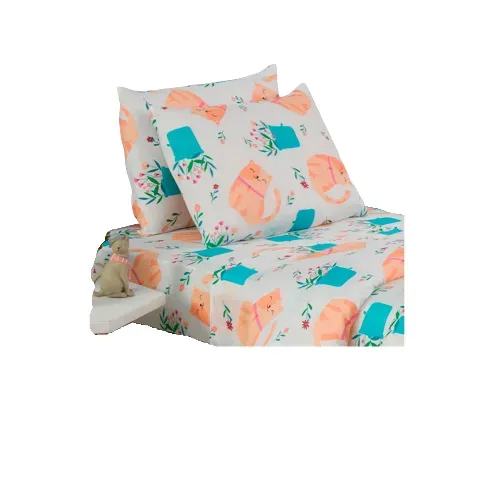 Kit lençol infantil com elástico vest casa 