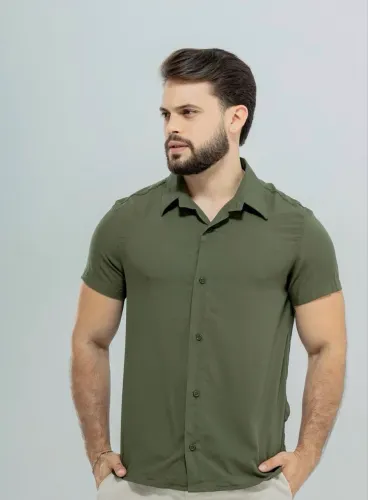 Camisa em linho masculina