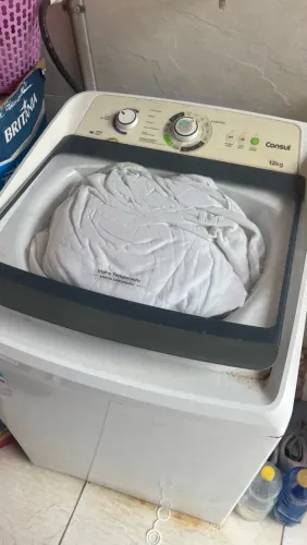 máquina de lavar com defeito