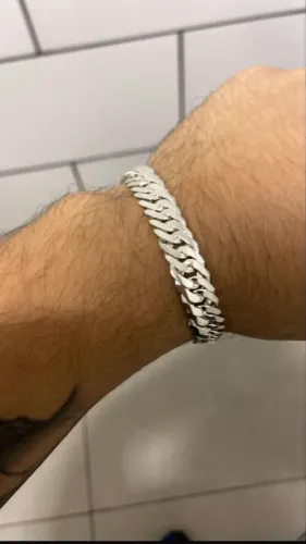 Pulseira de prata 33 gramas 