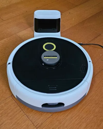 Robô Aspirador e Passa Pano Kärcher RCF 3 + Base de Carregamento