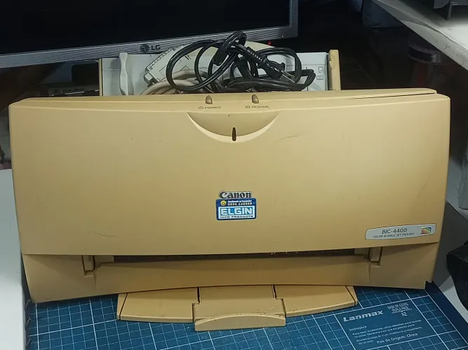 Impressora antiga Canon Elgin funcionando perfeitamente