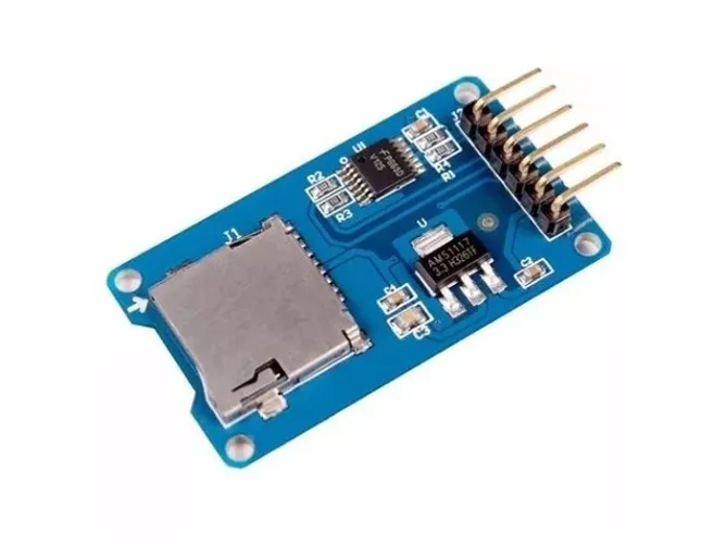  Leitor Cartão Tf Micro Sd Spi Arduino Modulo- Automação - Robotica COD-AM50 