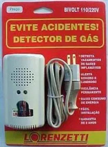 Detector De Vazamento De Gás Bivolt Lorenzetti (NOVO/LACRADO))