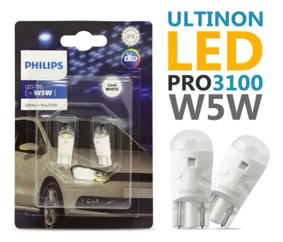 Lâmpada Philips Ultinon Pro3000 Led W5w T10 6000k