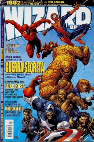 Wizard Brasil Nº 7 - Reportagens E Quadrinhos - 84 Pgs.