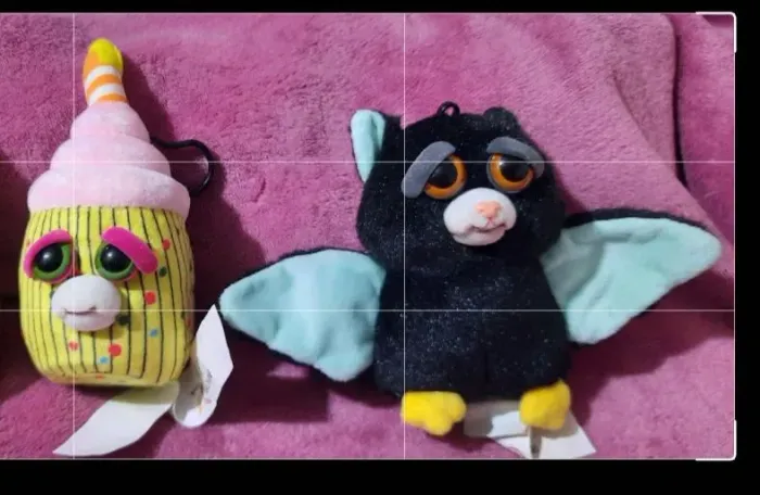 Pelúcia de Morcego e Cupcake - Olhos grandes