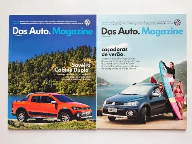 VW Saveiro Cross Cabine Dupla - Kit 2 revistas Das Auto