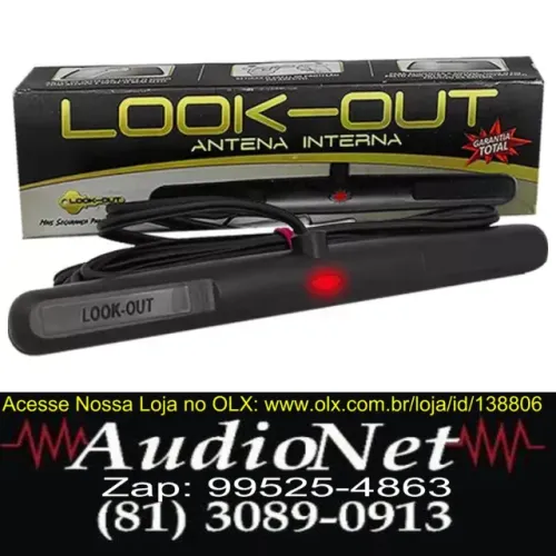 Antena Automotiva Look-out Am fm Universal Parabrisa