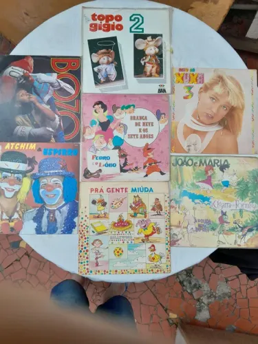 Discos Vinil Infantis - Topo Gigio, Xuxa, Branca de Neve, João e Maria e Outros!