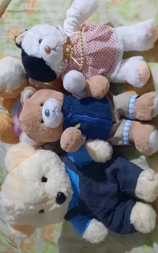  Trio de TED de roupinha- Coleção Completa - Brinquedos Para Todas as Idades!