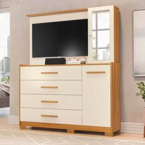 Cômoda painel Ilhabela com espelho - ENTREGA HOJE !!! 