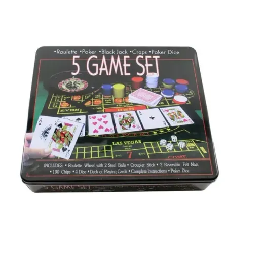 Jogo De Poker Vegas 5 Game Set Gb57055