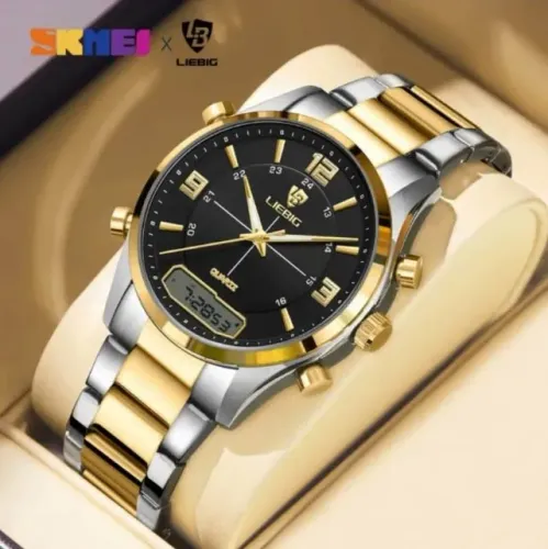 Relógio masculino Skmei Dual Time Week