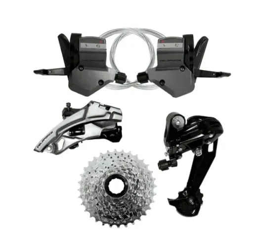 Grupo Veloforce 27v 4 peças com Cambios e Passadores Cassete 21133