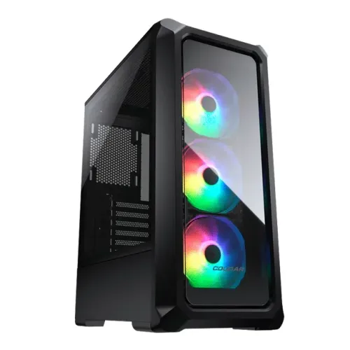 Gabinete Gamer Cougar Archon 2 Black *Com 3 Fans Led Rgb Controlável* - WZetta