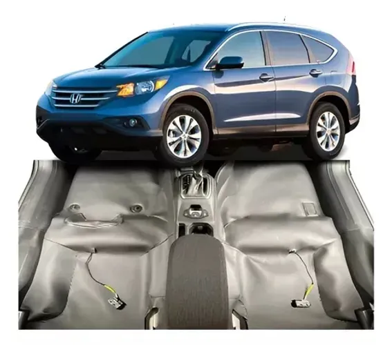 Tapete Premium Assoalho Grafite Crv 2012 E 2013 interno e Mala 