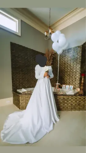 Vestido de noiva de alta costura 