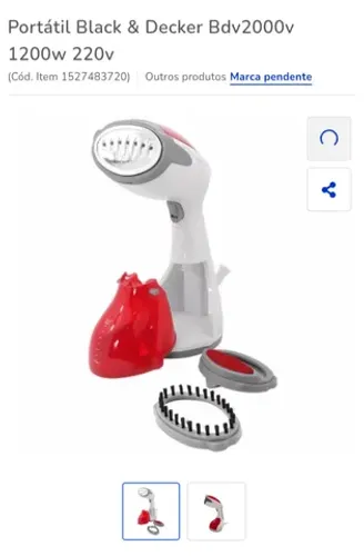 Vaporizador de roupas Black Decker BDV2000 110v