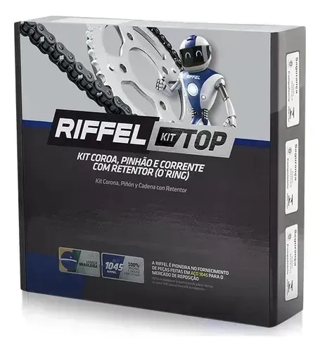 Kit Transmissão Riffel Yamaha Factor Fazer 150 2014 A 2022