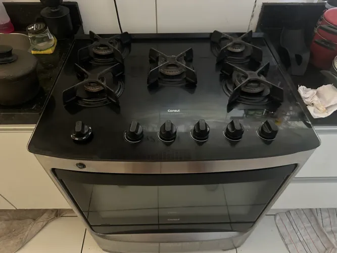 Fogão Consul Inox 5 Bocas CFS5VAR