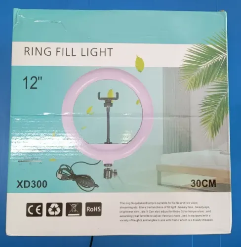 Ring Light 12 Pol ( 30 cm ) c/ Tripé e Suporte para celular !!