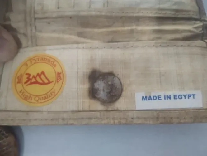 carteira egípcia comprada no cairo + 5 porta copos autênticos. raridade.