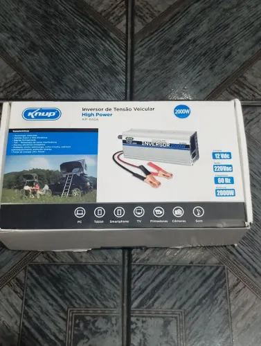 Inversor de tensão veicular 12V para 220V 2000W