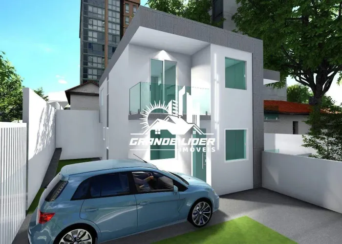 Casa Geminada à Venda no Letícia, BH  3 Quartos, Financiamento Possível