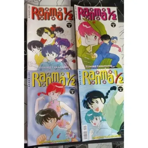 Mangá Ranma 1/2 editora Animanga - 29 edições. Não vendo números avulsos.