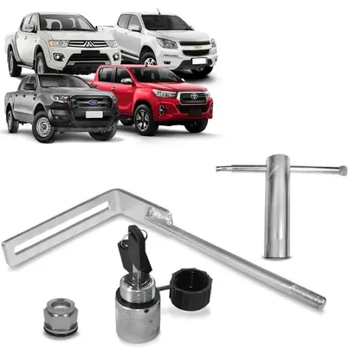 Trava de Estepe S10 Ranger Hilux L200 Protetor Antifurto  