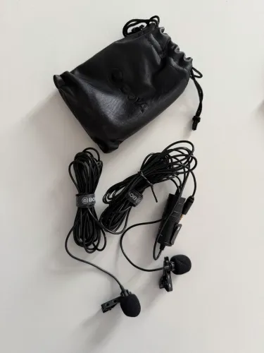Microfone Lapela Omnidirecional Duplo BYM1DM Boya