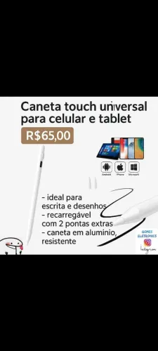 Caneta Touch Universal para Celular e Tablet